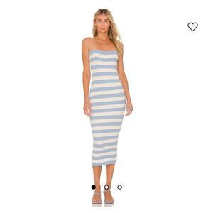 More to Come Lesley Ribbed strapless dress